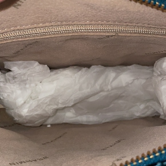 Brahmin LORELEI Melbourne Bottle Blue + Credit Card Wallet! NEW! Closet Purge.. - Picture 3 of 5